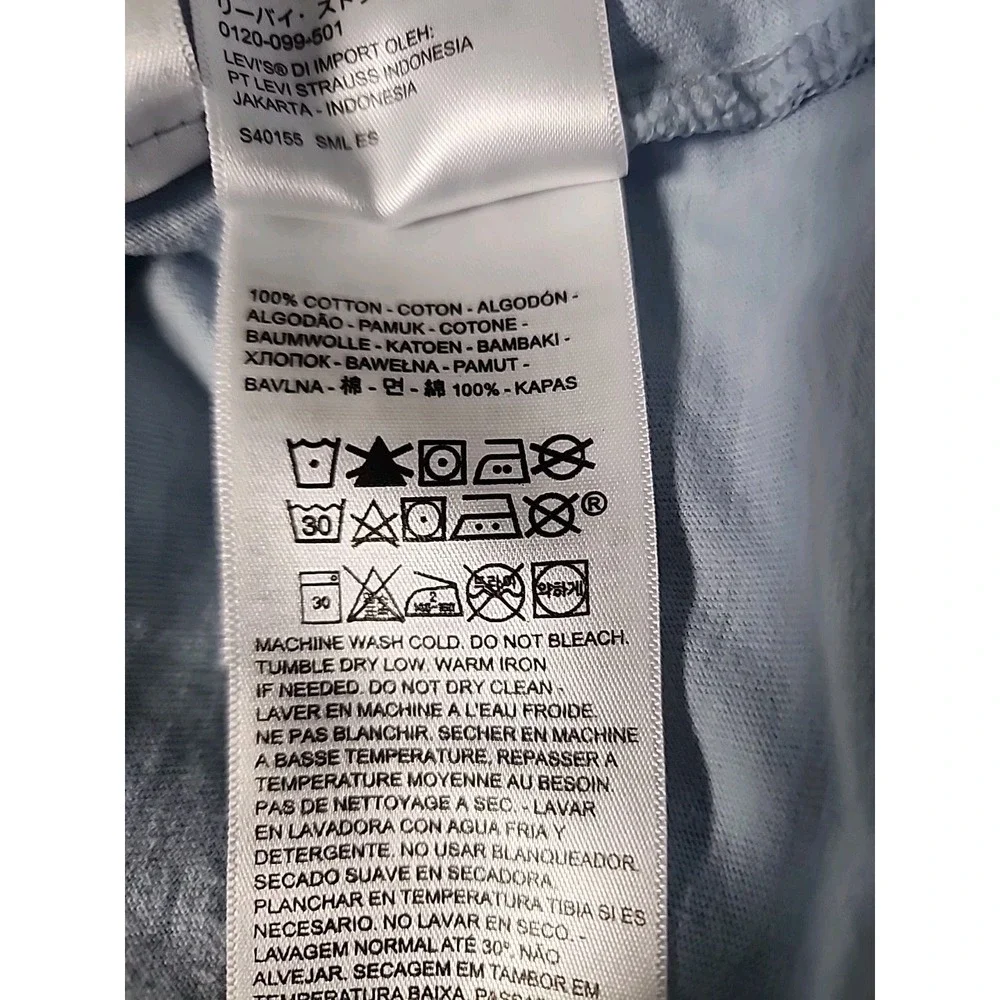 Graphic Levi's Men's 3XL 100% Cotton San Francisco, CA Box Tee Light Blue Retro